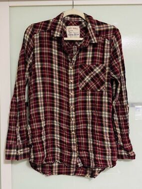 Red Plaid Button Down